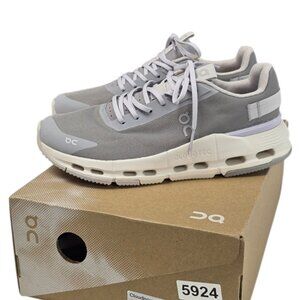 On Cloudnova Form 2 Sneakers, Trainers, Lifestyle Shoes, Fog/Lavender, Size 7.5